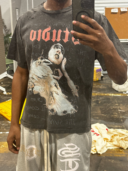 Distressed “Rising Sun” T-Shirt
