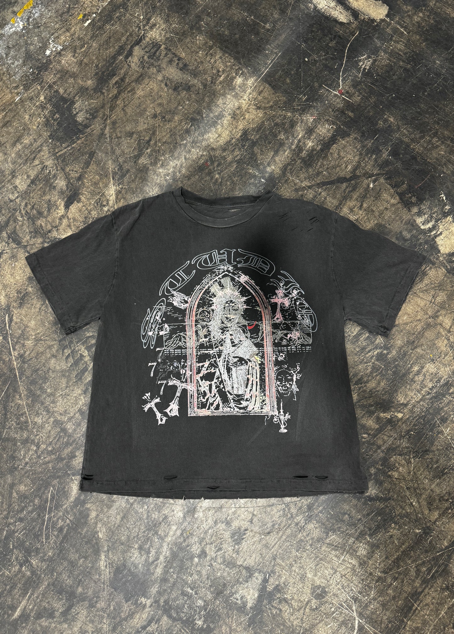 Distressed “Savior” T-Shirt