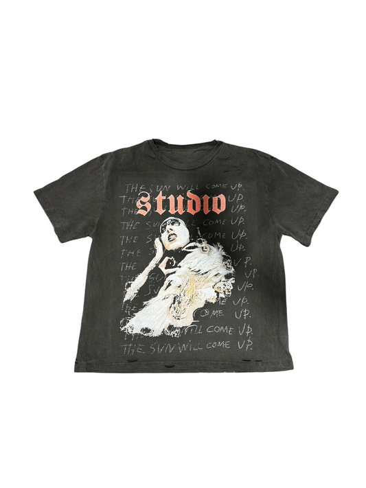 Distressed “Rising Sun” T-Shirt
